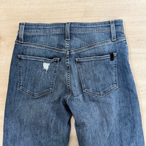 Joe's Jeans The Niki Boyfriend Mid Rise Jeans Distressed Blue Benezette Wash 25 - Picture 4 of 9
